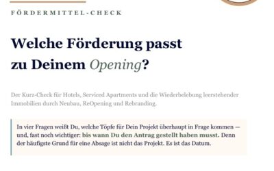 Fördermittel für Hotels und Serviced Apartments: Welche Töpfe es gibt und wann Du beantragen musst
